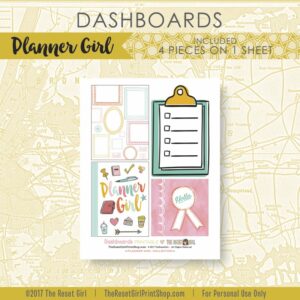 Extras >> Dashboards Planner Girl