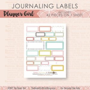 Embellishments >> Labels: Planner Girl Collection