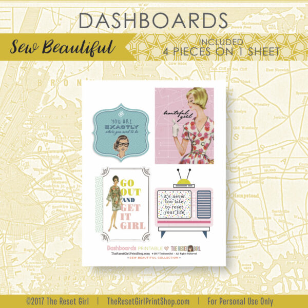 Extras >> Dashboards Sew Beautiful Collection
