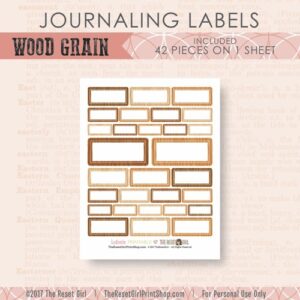 Embellishments >> Labels: Wood Grain Collection