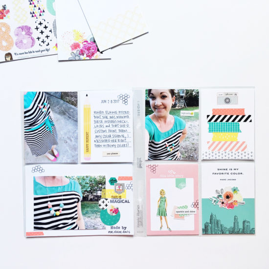 Pocket Page layout by @retrohipmama using the Shine Kit from The Reset Girl