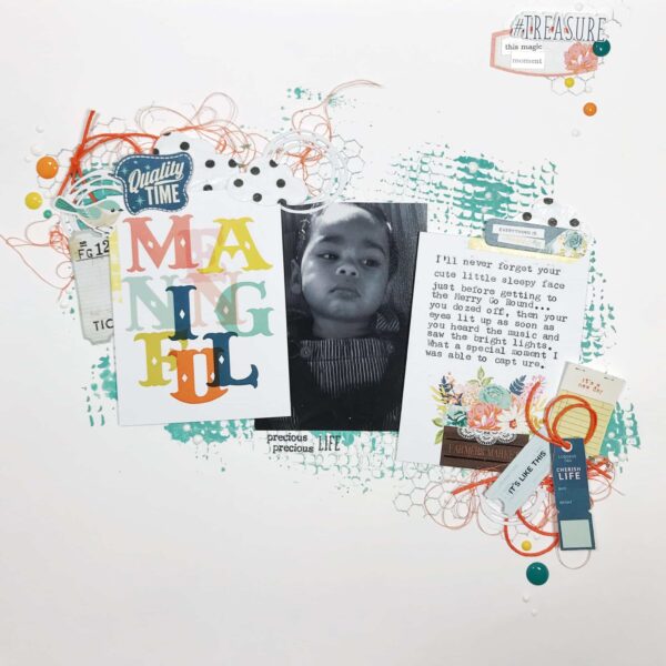 Meaningful Scrapbook Layout by Damaris