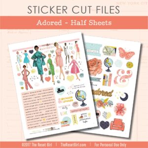 Stickers >> Adored >> Printables From The Adored Crafty Girl Play Kit