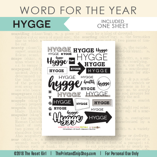 Word for the Year >> Hygge