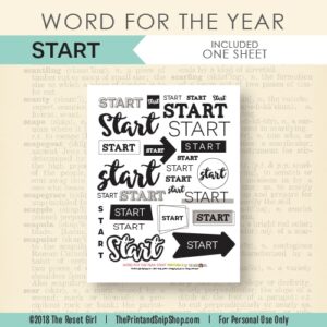 Word for the Year >> Start