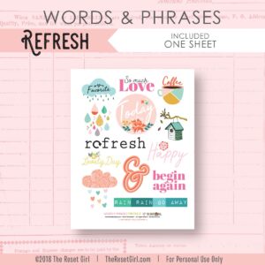 Words & Phrases >> Refresh