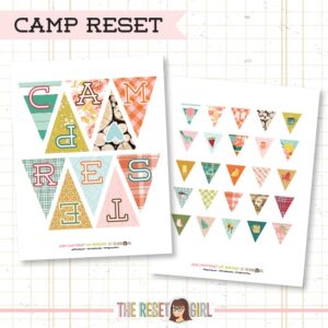 Camp Reset 2018: DIY Bunting