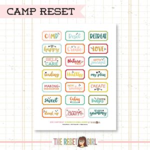 Camp Reset 2018: Ticket Embellishments