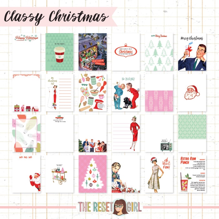 journal cards classy christmas edition theresetgirl classy christmas