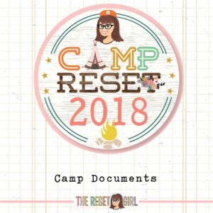 Camp Reset 2018 Camp Documents