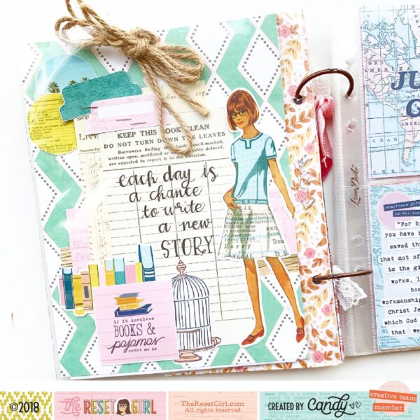 Junk Journal Page – by Candy