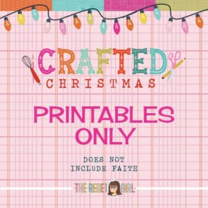 Crafted Christmas Printables Only
