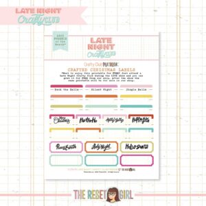 Crafted Christmas Labels - November 2019 LNCC Printable