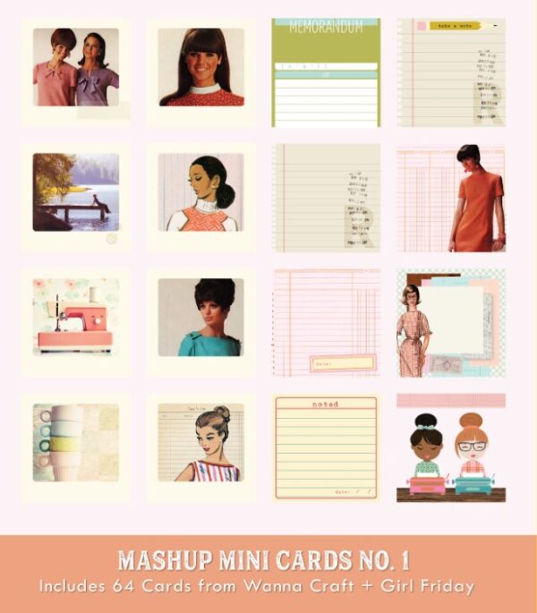 RERELEASE: Mashup Mini Cards No. 1 + Cut Files
