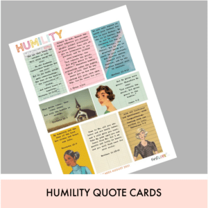 Humility Quote Cards