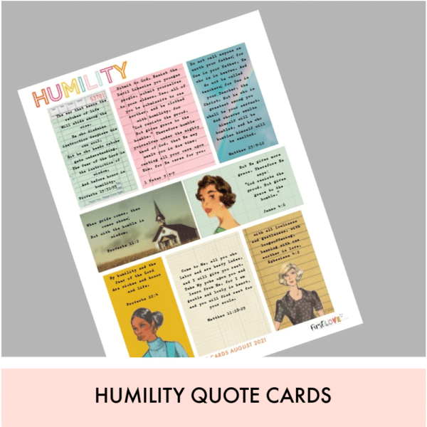 Humility Quote Cards