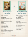 Book Feature Comparison