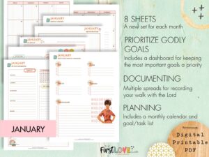 My WholeHearted Faith Sheets January 2024 Edition