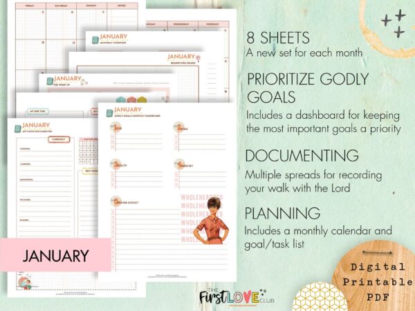 2024 ClubHouse Printable January