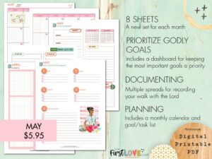 My WholeHearted Faith Sheets May 2024 Edition