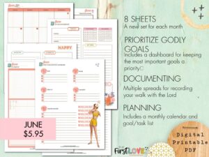My WholeHearted Faith Sheets June 2024 Edition