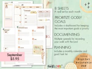 My WholeHearted Faith Sheets September 2024 Edition