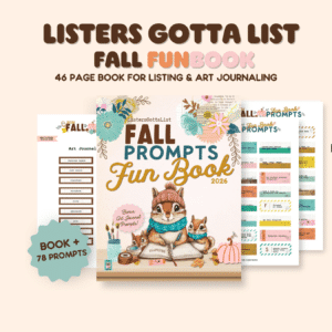 2026 Listers Gotta List Fall Fun Book and Prompts