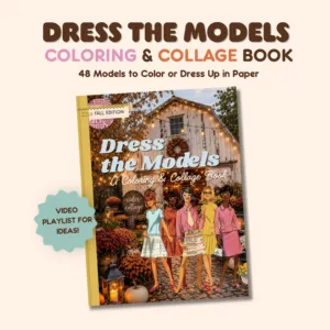 Dress the Models Coloring and Collage Book: Fall Edition
